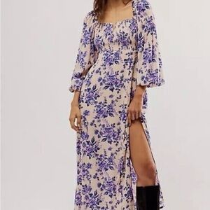 Floral Purple Maxi Dress